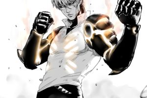 one, Punch, Man, Genos,  one, Punch, Man , Fight, Stance, Cyborg