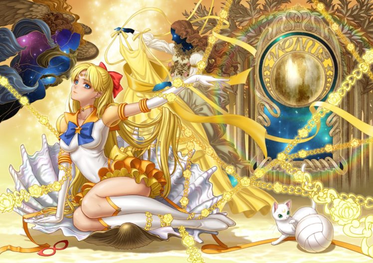 anime, Series, Sailor, Moon, Character, Blonde, Long, Hair, Venus HD Wallpaper Desktop Background