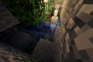 minecraft, Cave, Shaders, Shadow, Glowing, Water