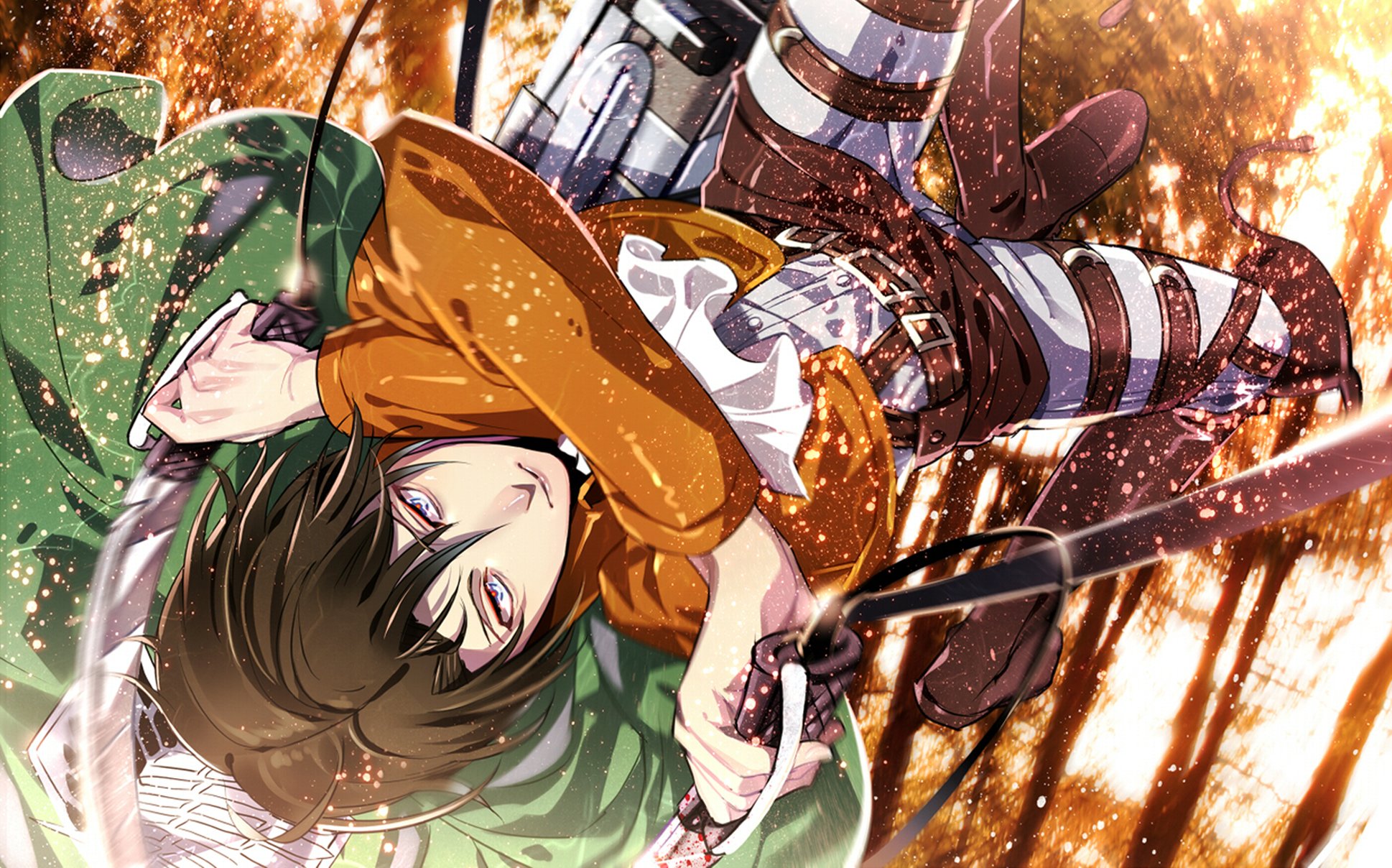attack, On, Titan, Shingeki, No, Kyojin, Guy, Anime, Art, Rivaille, Levi Wallpaper