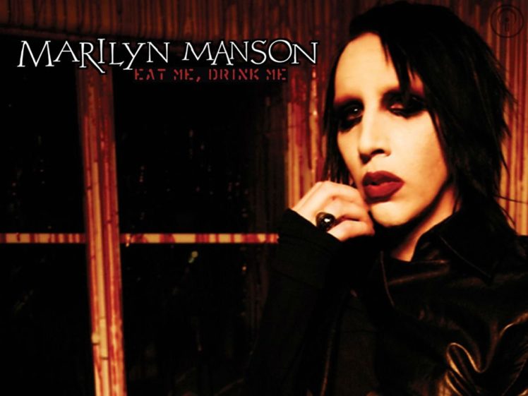 marilyn, Manson, Industrial, Metal, Heavy, Glam, Shock, Hard, Rock, Poster HD Wallpaper Desktop Background