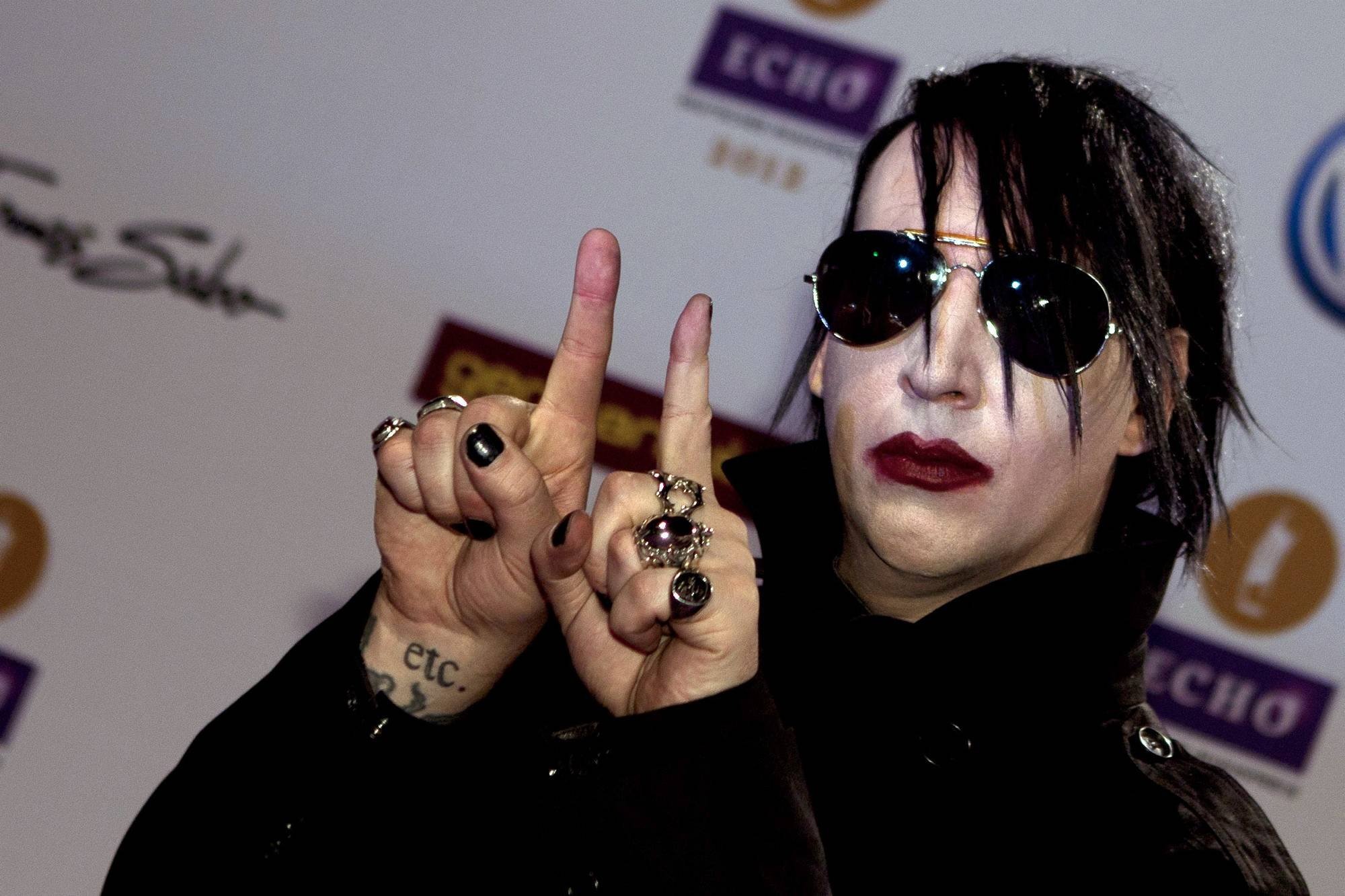 marilyn, Manson, Industrial, Metal, Heavy, Glam, Shock, Hard, Rock Wallpaper