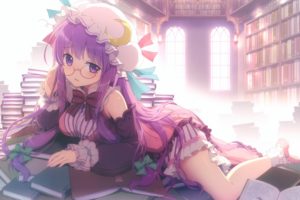 vocaloid, Book, Glasses, Patchouli, Knowledge, Wind, Mail