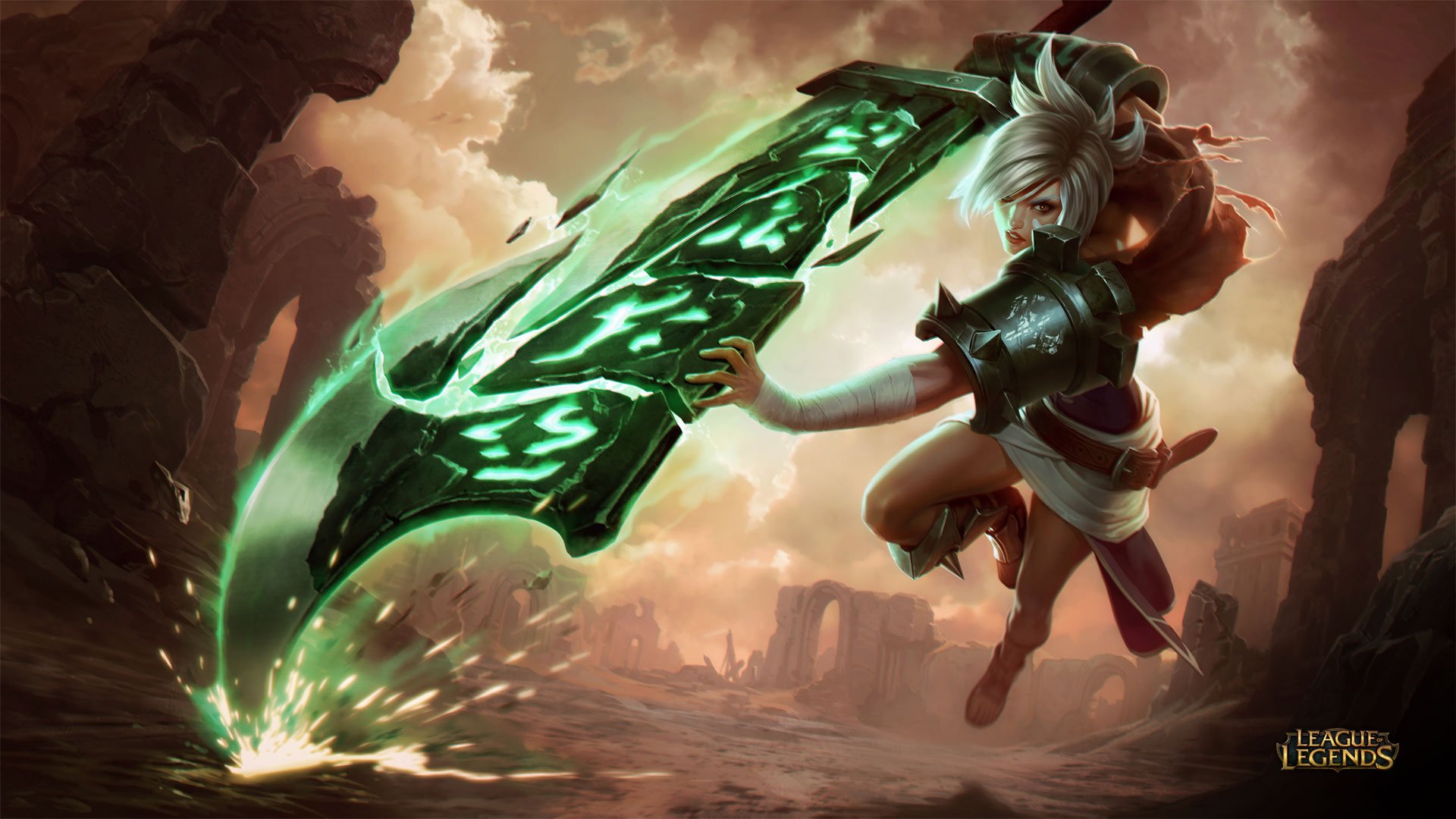 riven,  , League, Of, Legends Wallpaper