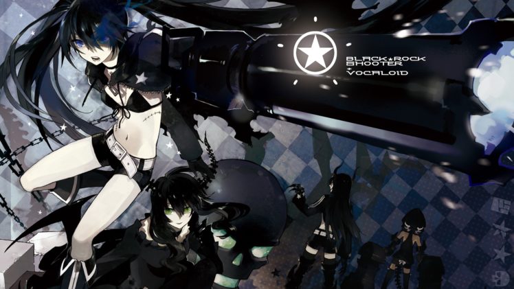 black, Rock, Shooter, Anime, Vocaloid HD Wallpaper Desktop Background