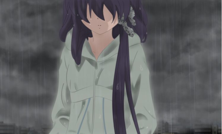 rain, Clannad, Sad, Depressing, Fujibayashi, Kyou HD Wallpaper Desktop Background