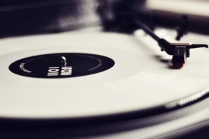 vinyl, Record, Player, Monochrome