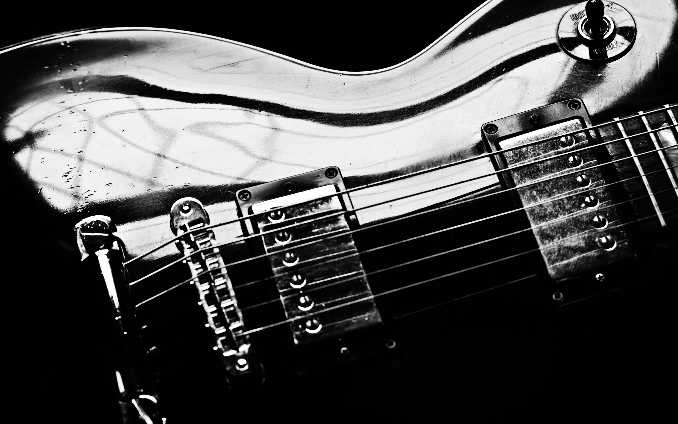 gibson, Guitar, Strings, Electric, Reflection Wallpaper