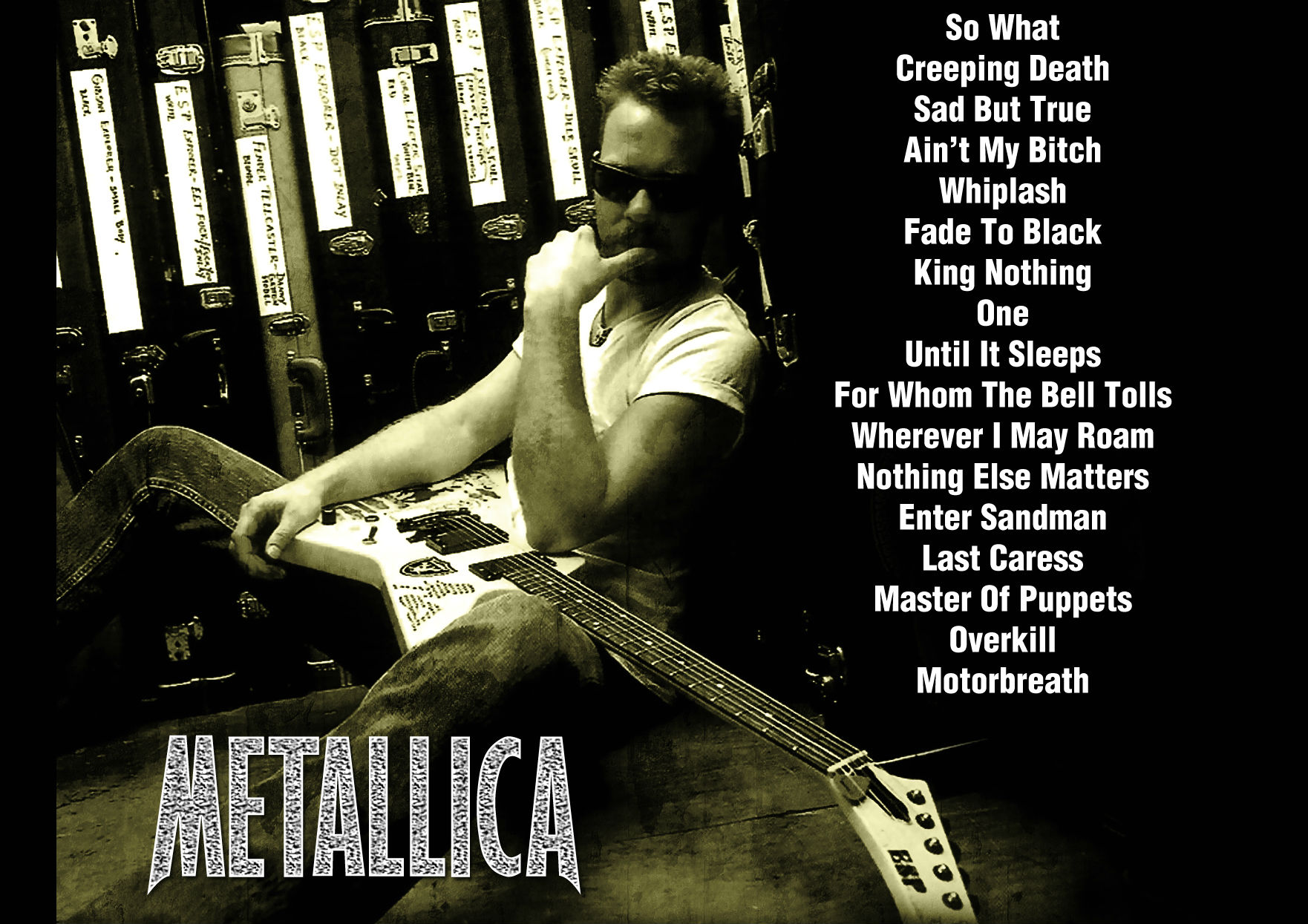 metallica, Thrash, Metal, Heavy, Album, Cover, Art, Guitar, Guitars, El Wallpaper