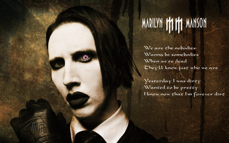 marilyn, Manson, Industrial, Metal, Rock, Heavy, Shock, Gothic, Glam, Poster, Gs HD Wallpaper Desktop Background