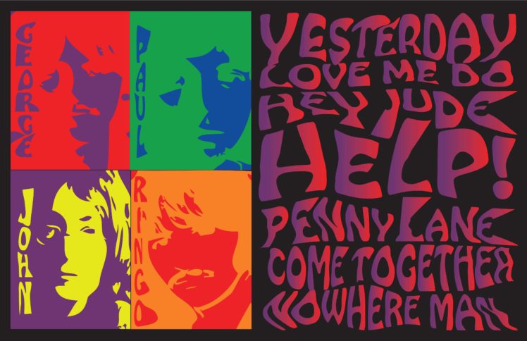 psychedelic, Beatles HD Wallpaper Desktop Background
