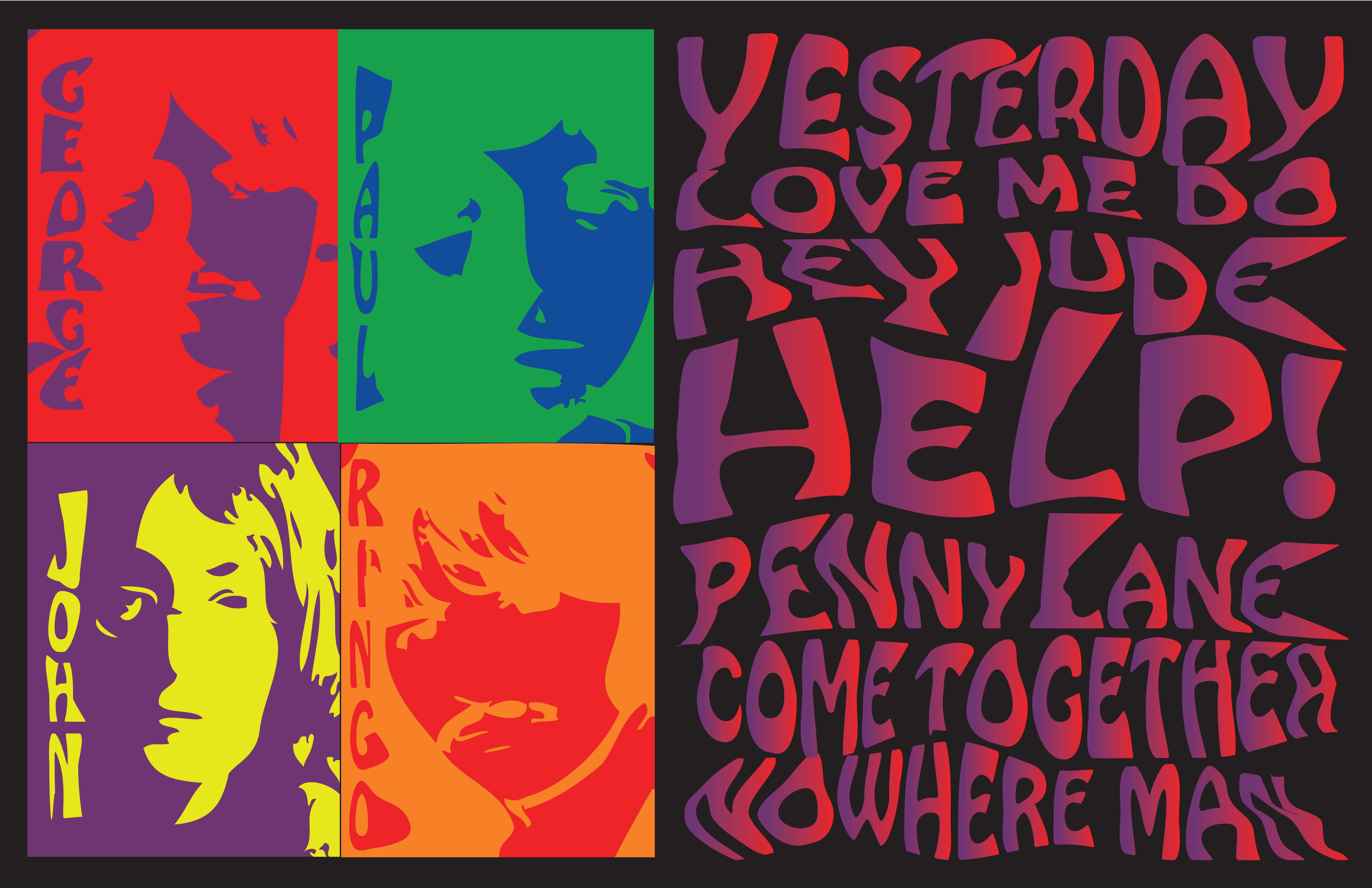 psychedelic, Beatles Wallpaper