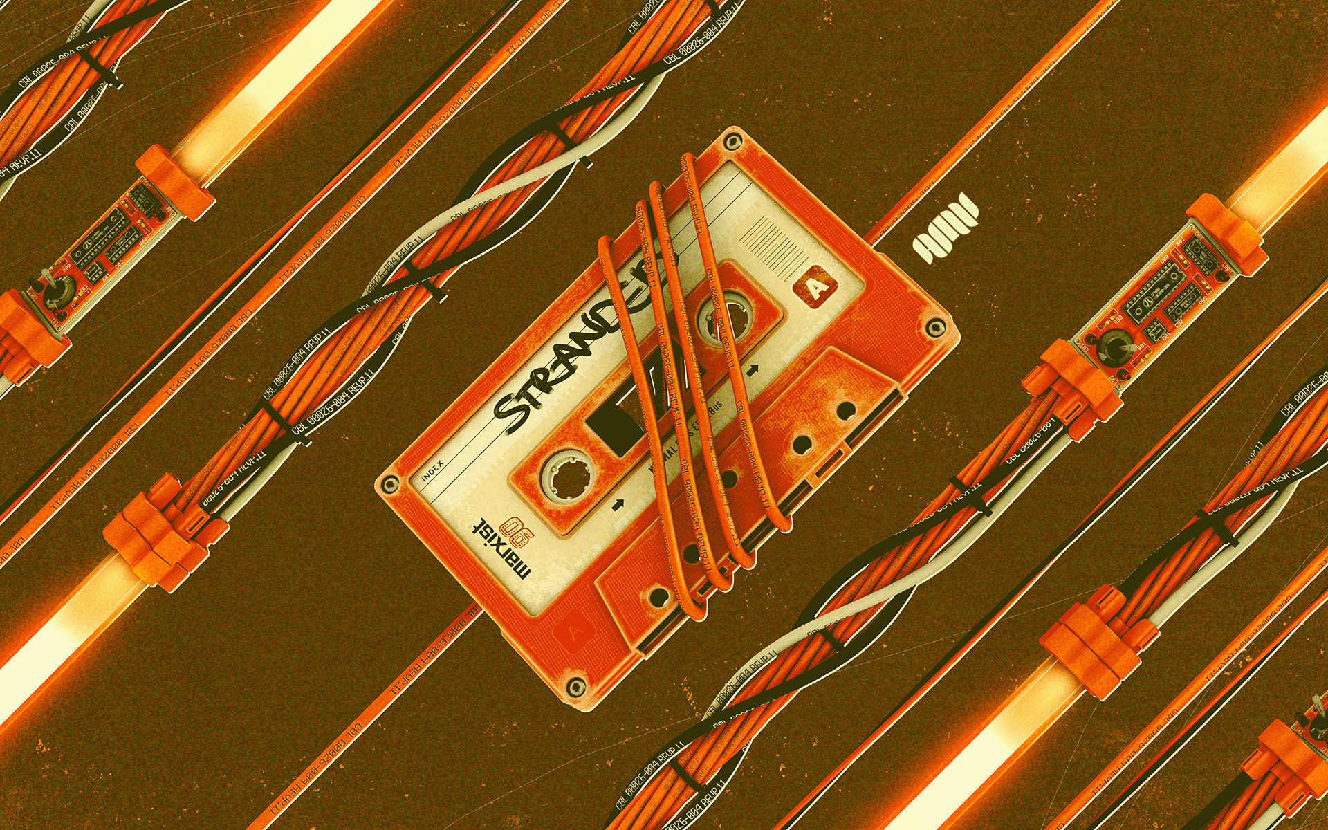 orange, Cassette, Retro, Electronics Wallpaper