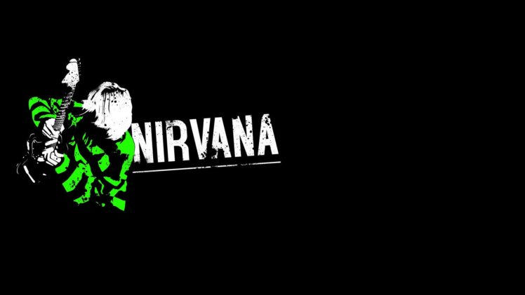 nirvana, Kurt, Cobain, Artwork, Music, Bands, Black, Background HD Wallpaper Desktop Background