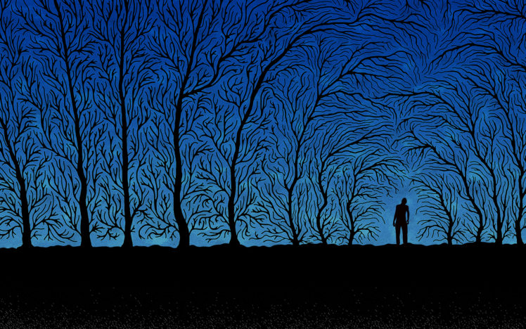 blue dark lonely wallpapers hd