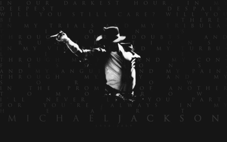typography, Grayscale, Michael, Jackson, Singers, Tribute HD Wallpaper Desktop Background