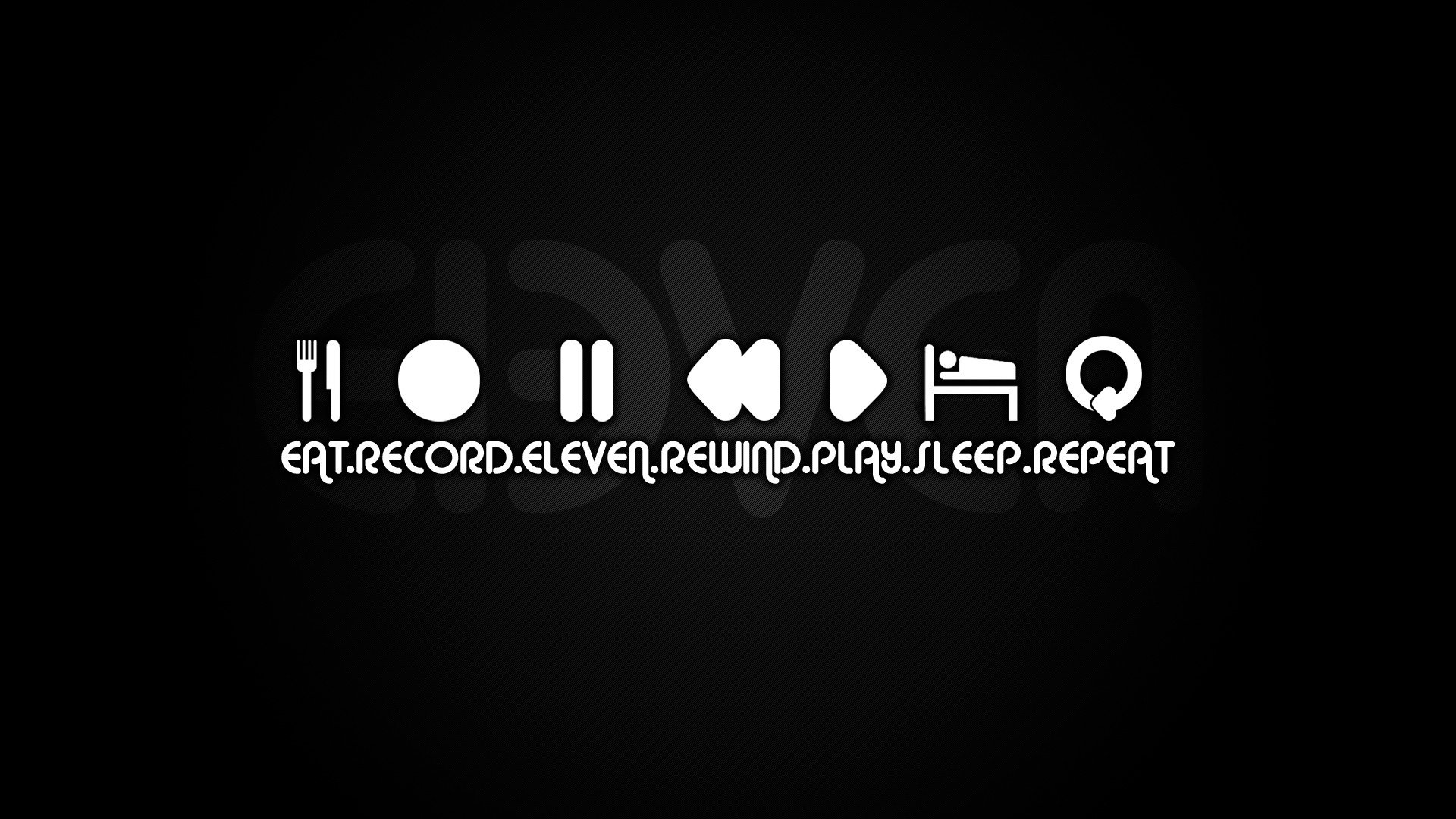 music, Record, Typography, Sleeping, Repeat Wallpaper