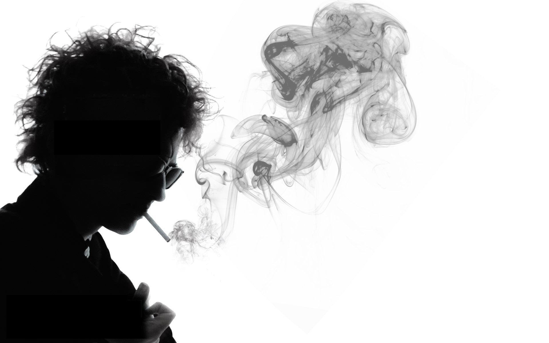 smoking, Bob, Dylan, Grayscale, Musicians Wallpaper