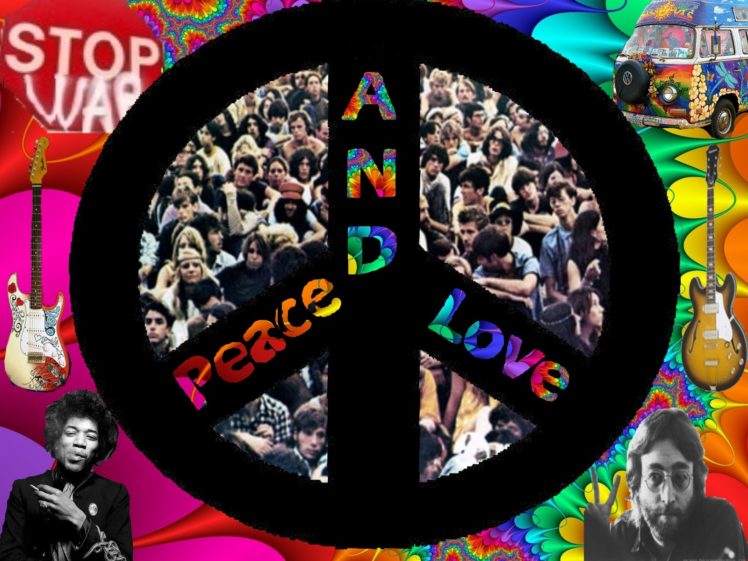 peace, Psychedelic, Guitars, John, Lennon, Peace, Sign, 60s HD Wallpaper Desktop Background