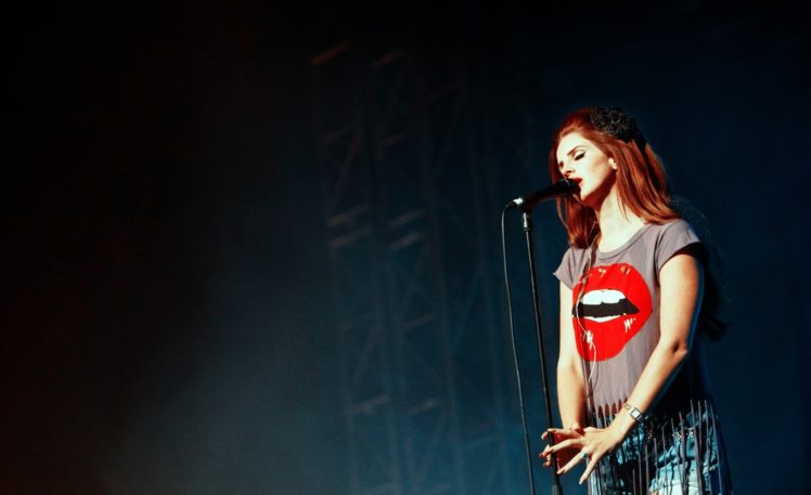 concert, Lana, Del, Rey, Singer, Women, Females, Girls, Redheads HD Wallpaper Desktop Background
