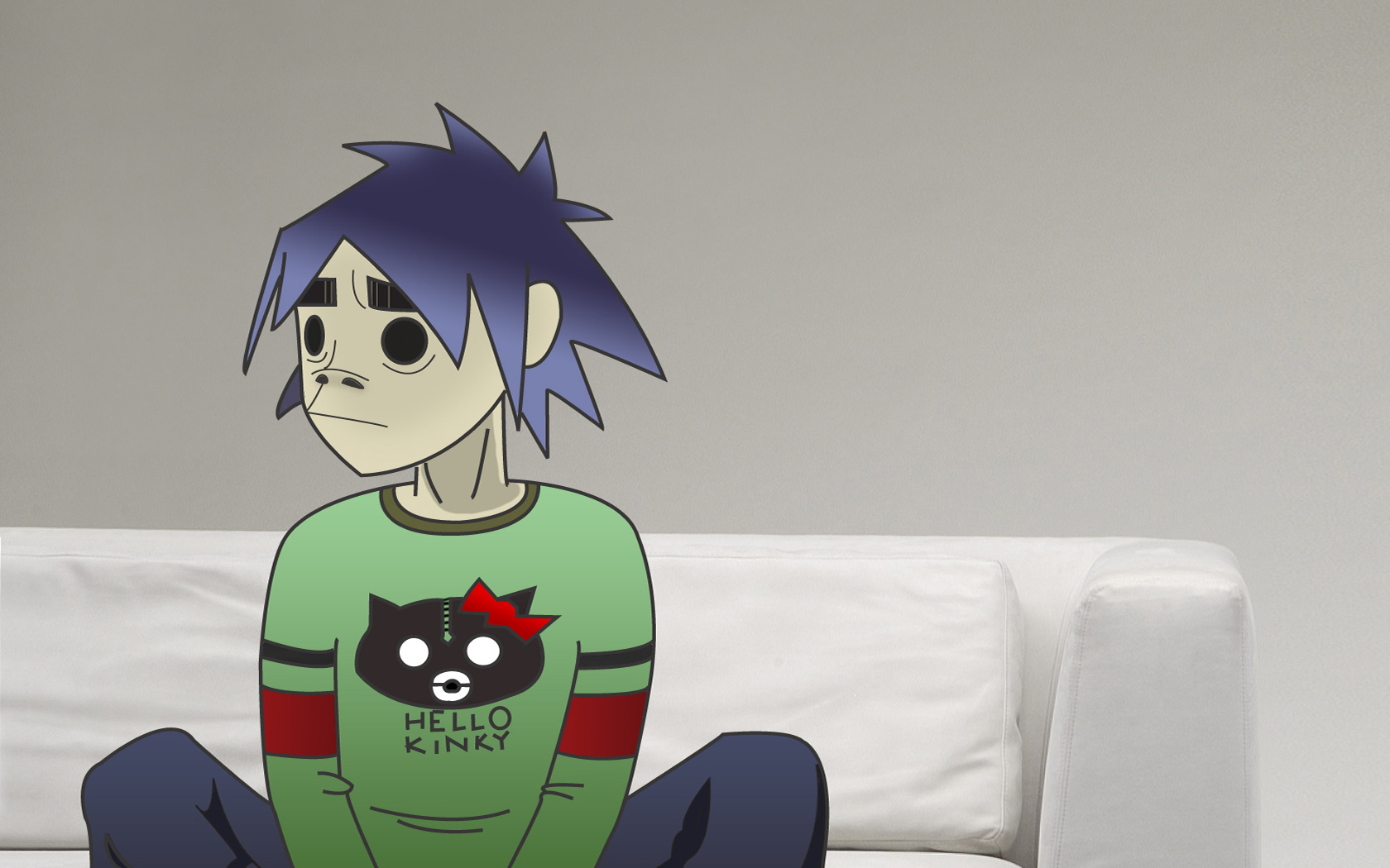 gorillaz, Cartoon Wallpaper