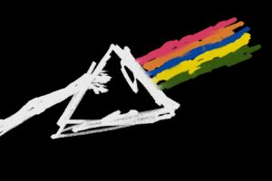 pink, Floyd, Dark, Side, Of, The, Moon, Black, Triangle, Drawing