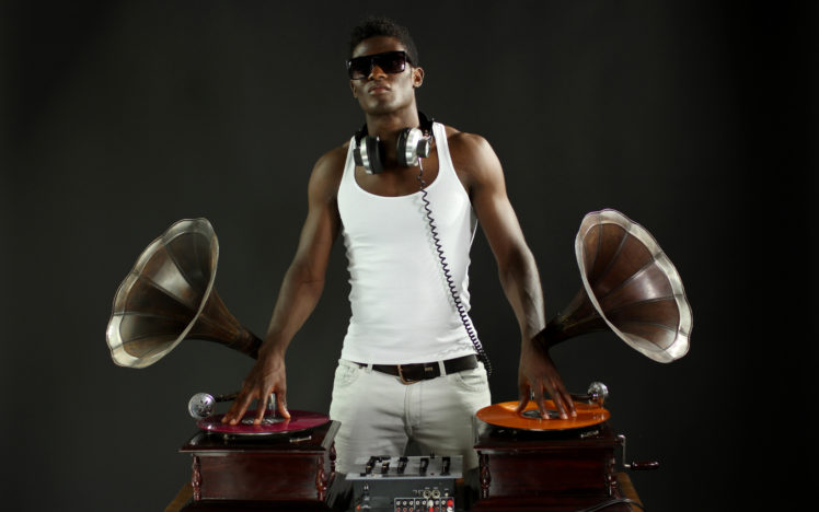 disc, Jockey, Musician, Turntable, Headphones, Men, Males, Glasses HD Wallpaper Desktop Background