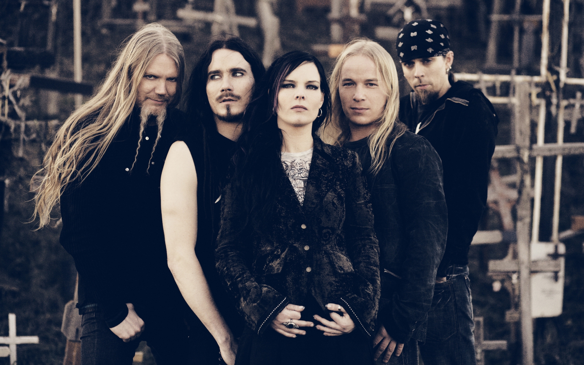 nightwish, Tarja, Turunen, Band, Groups, Gothic, Heavy, Metal, Women, Females, Girls, Babes, Brunettes Wallpaper