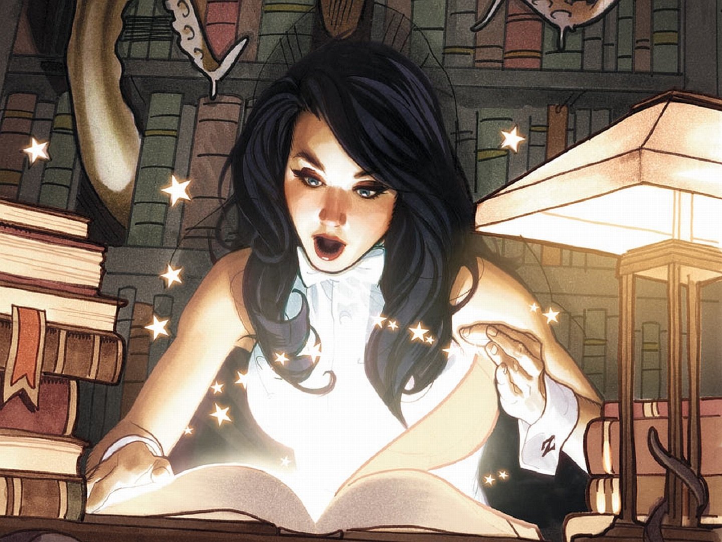 zatanna, Zatara, Comic, Character, Girl, Magia, Lovely, Beauty, Brunette Wallpaper