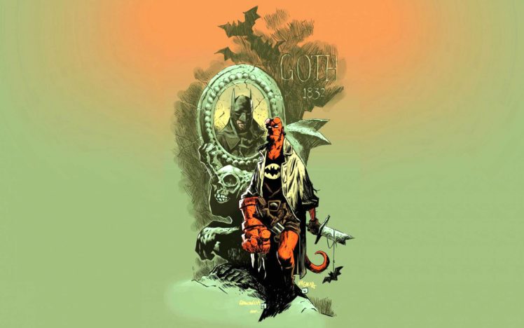 hellboy, Action, Fantasy, Comics, Superhero, Demon, Monster, Sci fi, Hell, Batman HD Wallpaper Desktop Background