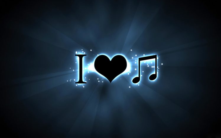 i, Love, Music HD Wallpaper Desktop Background