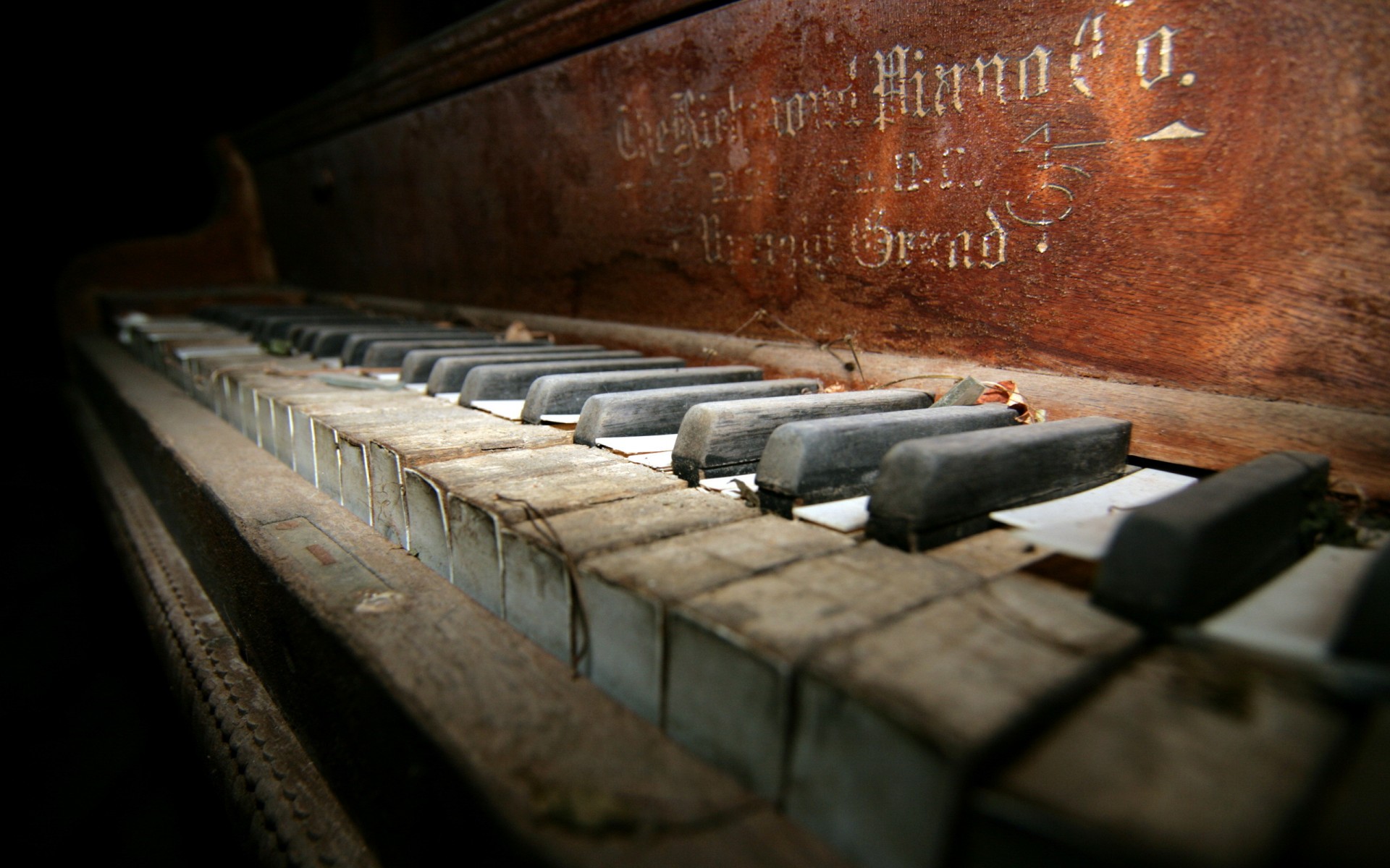 piano, Macro, Retro, Decay, Ruin Wallpaper
