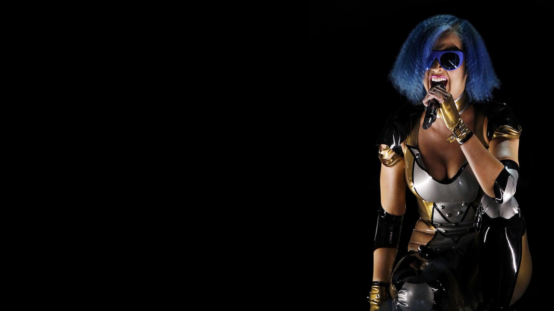 black, Katy, Perry, Latex, Blue, Hair, Katy, Grammy Wallpaper