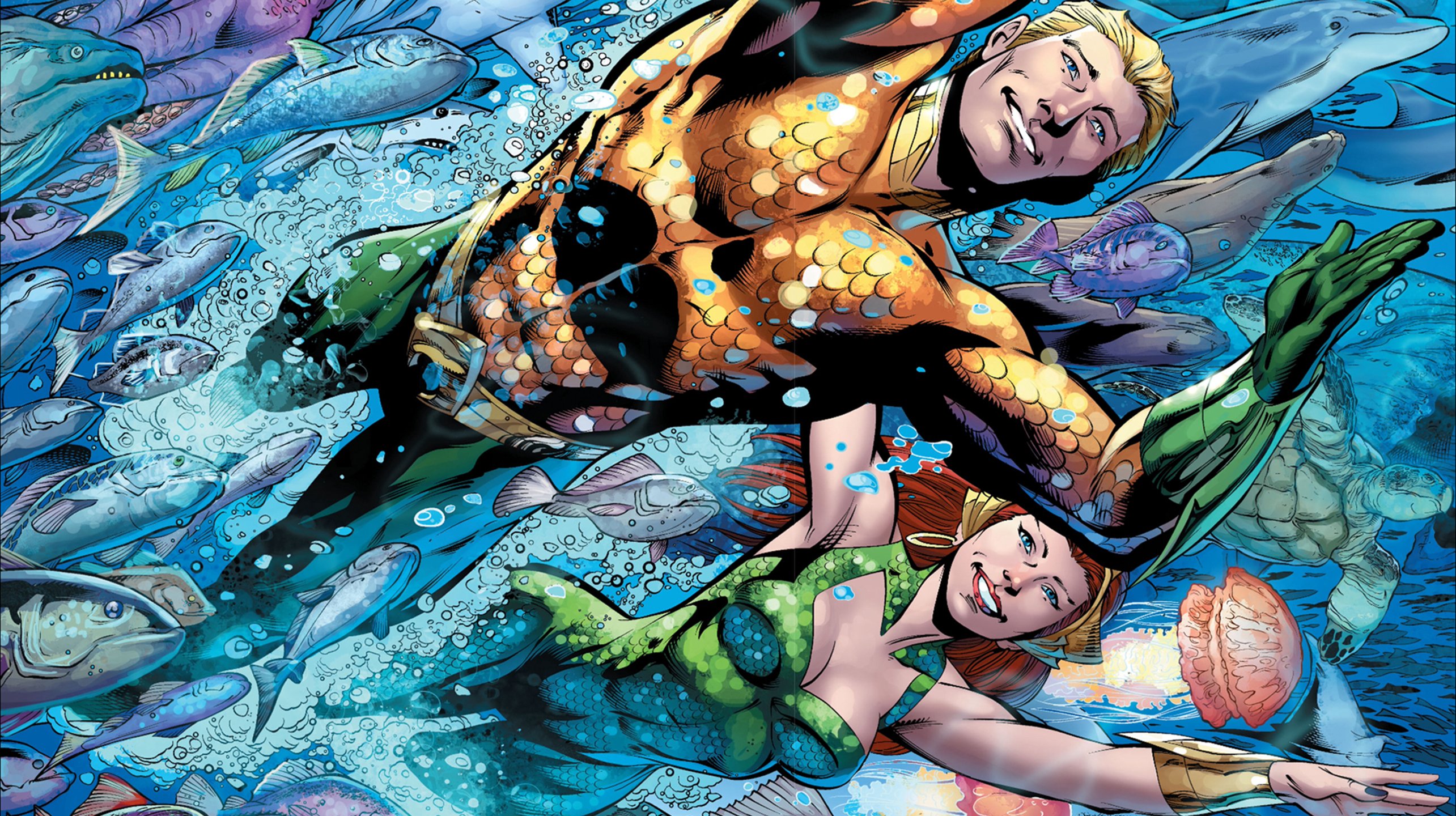 aquaman, And, Mera Wallpaper