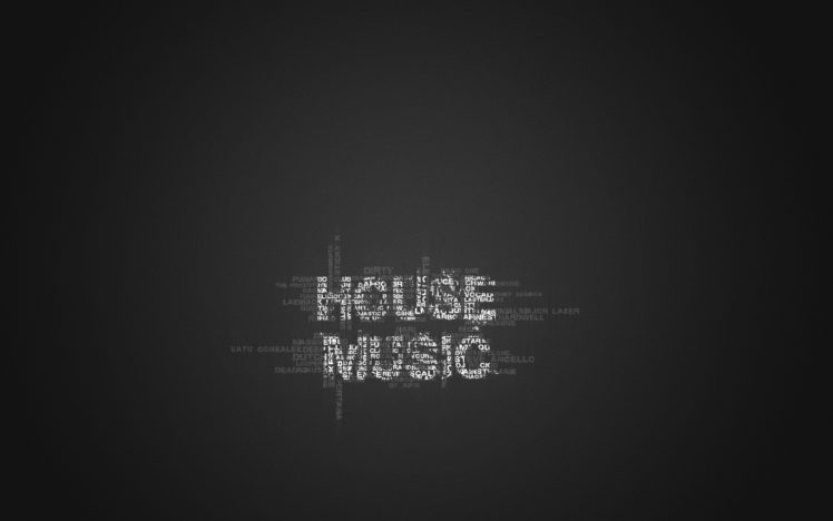 music, Typography HD Wallpaper Desktop Background