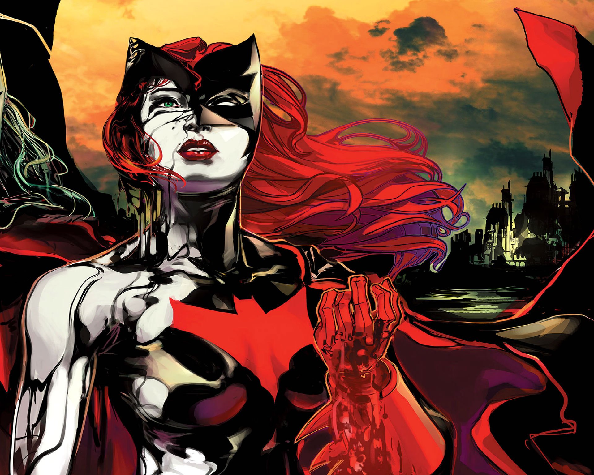 Batwoman Dc Comics D C Superhero Heroes Hero Female Furies 1bw Batman Wallpapers Hd 