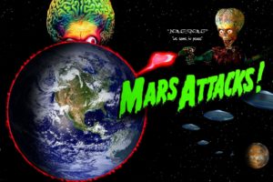 mars, Attacks, Comedy, Sci fi, Martian, Alien, Aliens, Action, 1mat, Apocalyptic, Comics, Movie, Poster