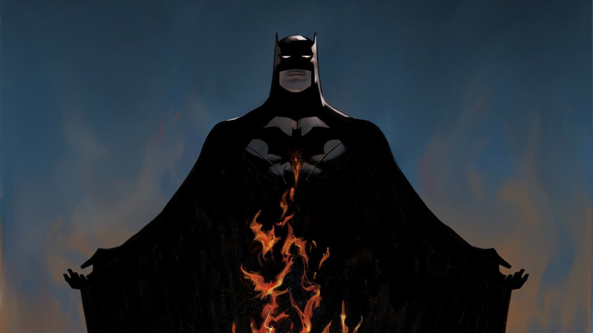 batman, Fire, Mask, Comics Wallpaper