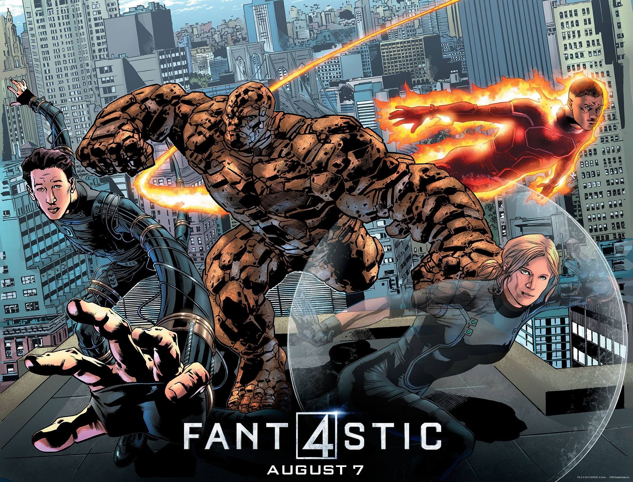 fantastic, Four, Superhero, Hero, Action, Fighting, Comics, Marvel, Sci fi, Fantasy, Poster Wallpaper