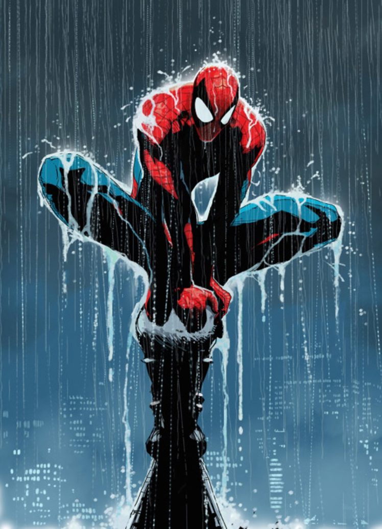 spider, Man, Fantasy, Rain, Character, Movie, Comics, Character HD Wallpaper Desktop Background