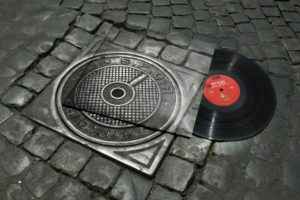 music, Vinyl, Rome, Asphalt, Disc, Spqr