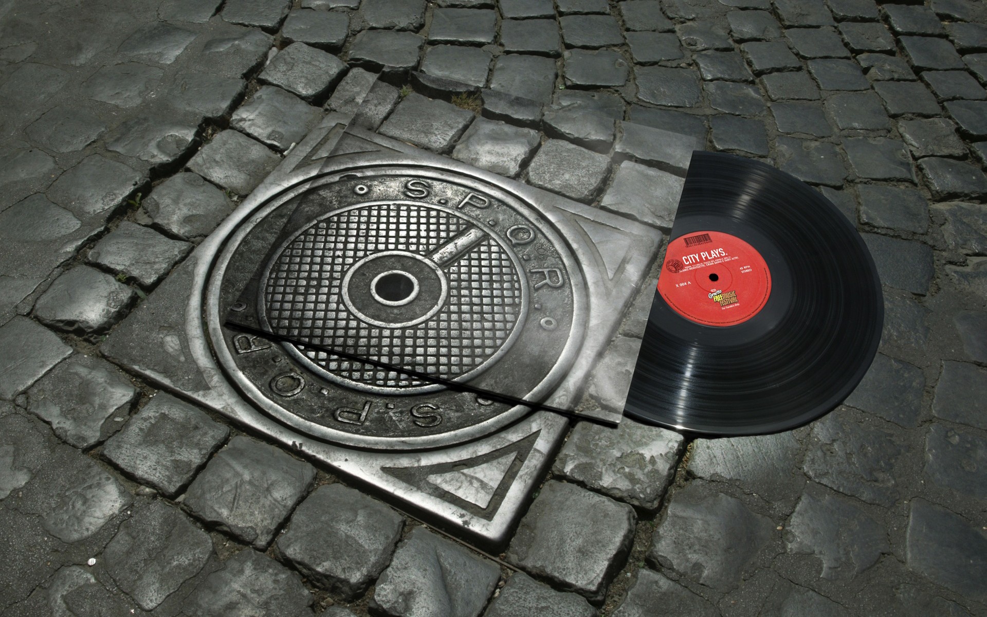 music, Vinyl, Rome, Asphalt, Disc, Spqr Wallpaper