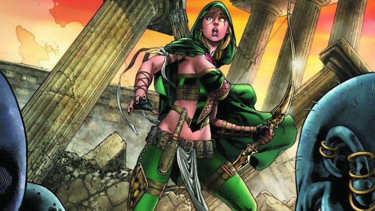 grimm, Fairy, Tales, Zenescope, Wizard, Fantasy, Warrior, Comics, Artwork, Art HD Wallpaper Desktop Background