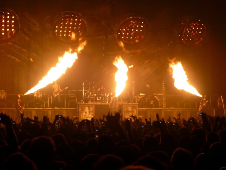 Rammstein Industrial Metal Heavy Concert Concerts Fire Wallpapers