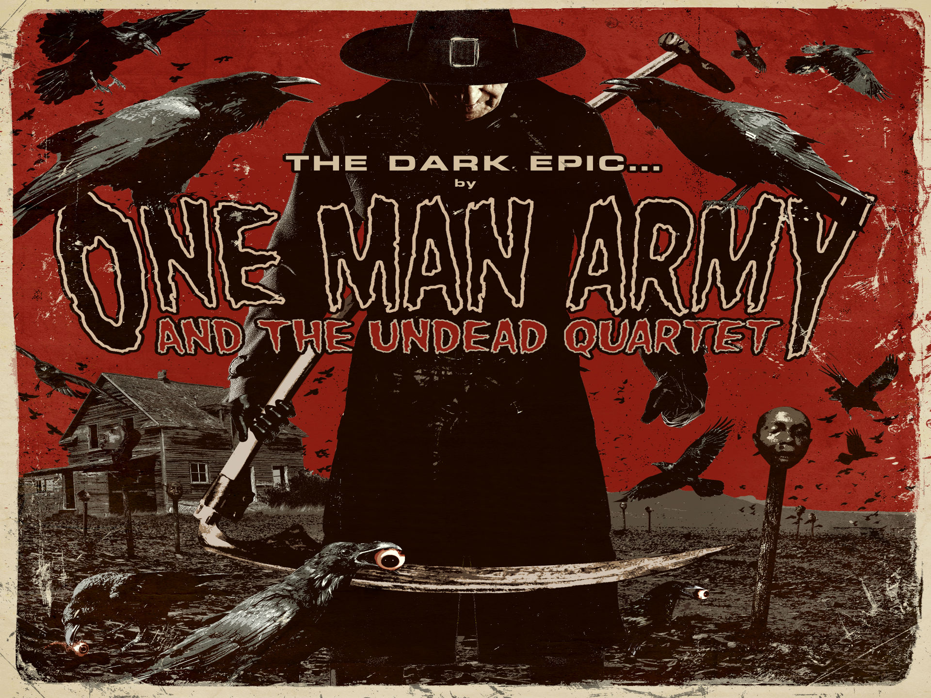 one, Man, Army, And, The, Undead, Quartet, Thrash, Death, Metal, Heavy, Poster, Posters Wallpaper