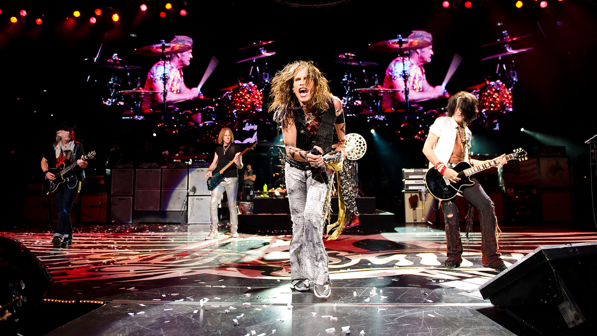 aerosmith, Hard, Rock, Heavy, Metal, Microphone, Concert, Concerts, Guitar, Guitars, Drum, Drums Wallpaper