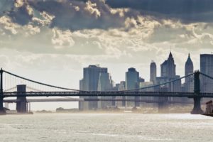 clouds, Landscapes, Cityscapes, Bridges, Buildings, New, York, City, Manhattan, Rivers, Skyscapes, Manhattan, Bridge