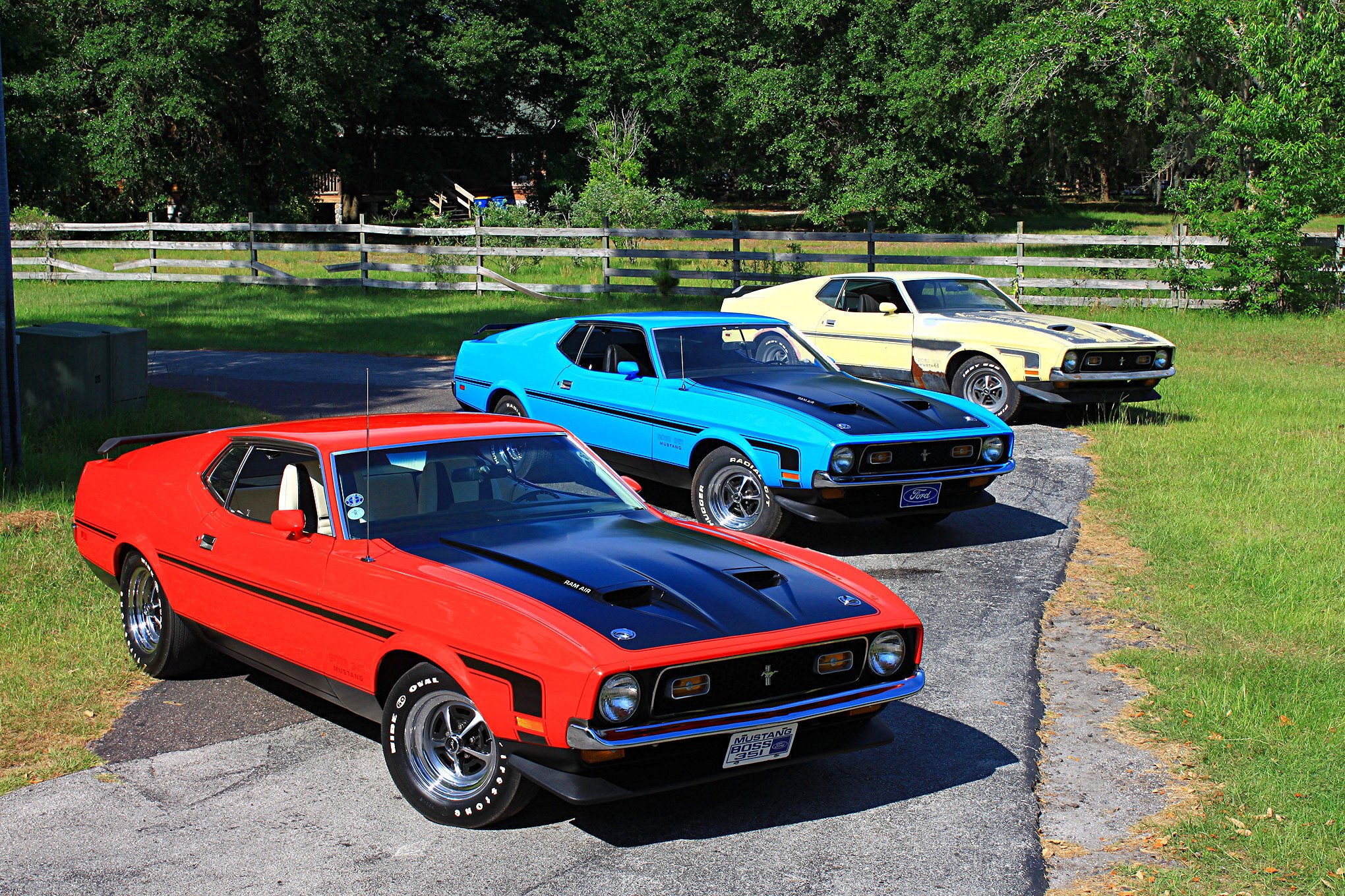 , 1971, Ford, Mustang, Boss, 351s, Cars Wallpaper