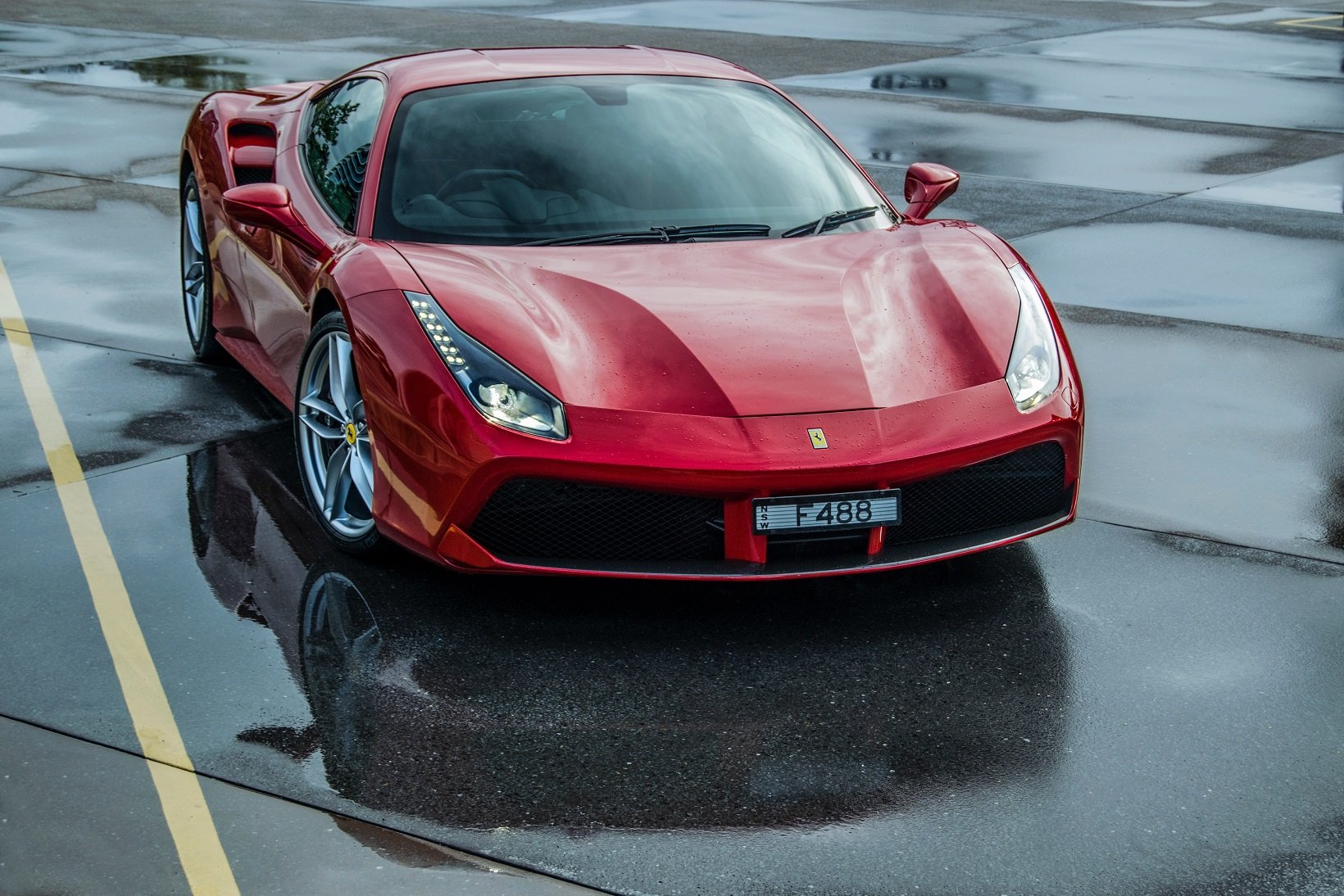 ferrari, 488, Gtb, Au spec, Cars, Red, 2015 Wallpaper