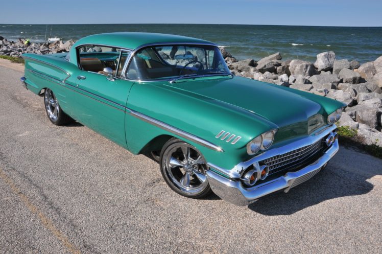 1958, Impala, Muscle, Classic, Hot, Rod, Rods, Hotrod, Custom, Chevrolet, Chevy HD Wallpaper Desktop Background